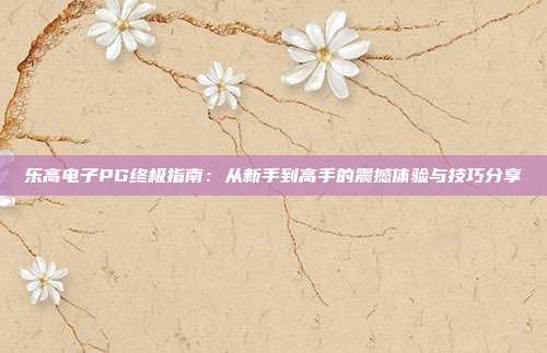 乐高电子PG终极指南：从新手到高手的震撼体验与技巧分享