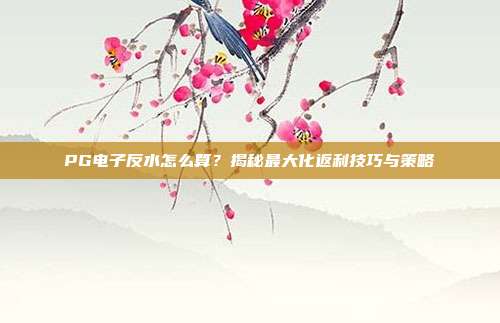 PG电子反水怎么算?揭秘最大化返利技巧与策略