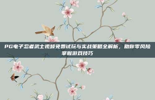 PG电子忍者武士视频免费试玩与实战策略全解析，助你零风险掌握游戏技巧