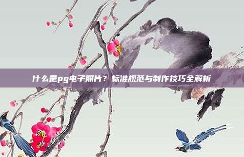 什么是pg电子照片?标准规范与制作技巧全解析