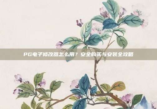 PG电子修改器怎么用?安全购买与安装全攻略