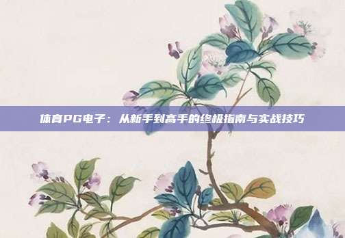 体育PG电子：从新手到高手的终极指南与实战技巧